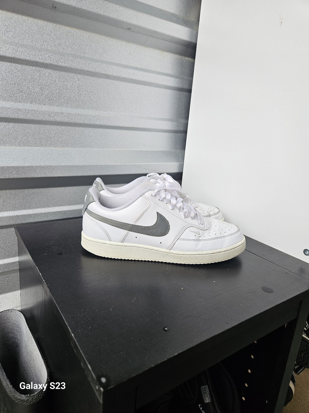 Nike Court Vision Low Next Nature White Green Satin Ribbon Lace Sneakers Women